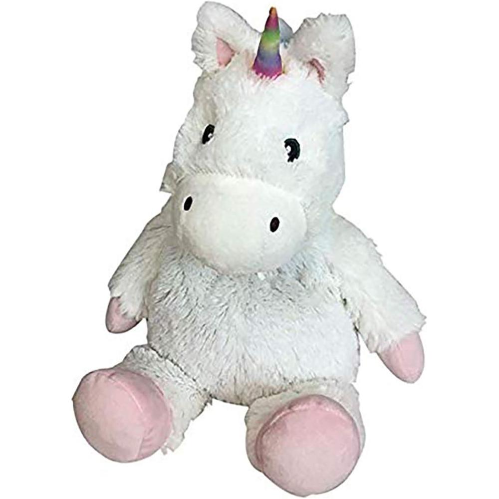 imagewarmies Junior Microwavable amp Weighted Stuffed Animals White Unicorn  Heated Stuffed Animal Plushie for Warmth amp Comfort  Cute Soft Plush Toys for Adults amp Children Boys Girls Babies amp Toddlers