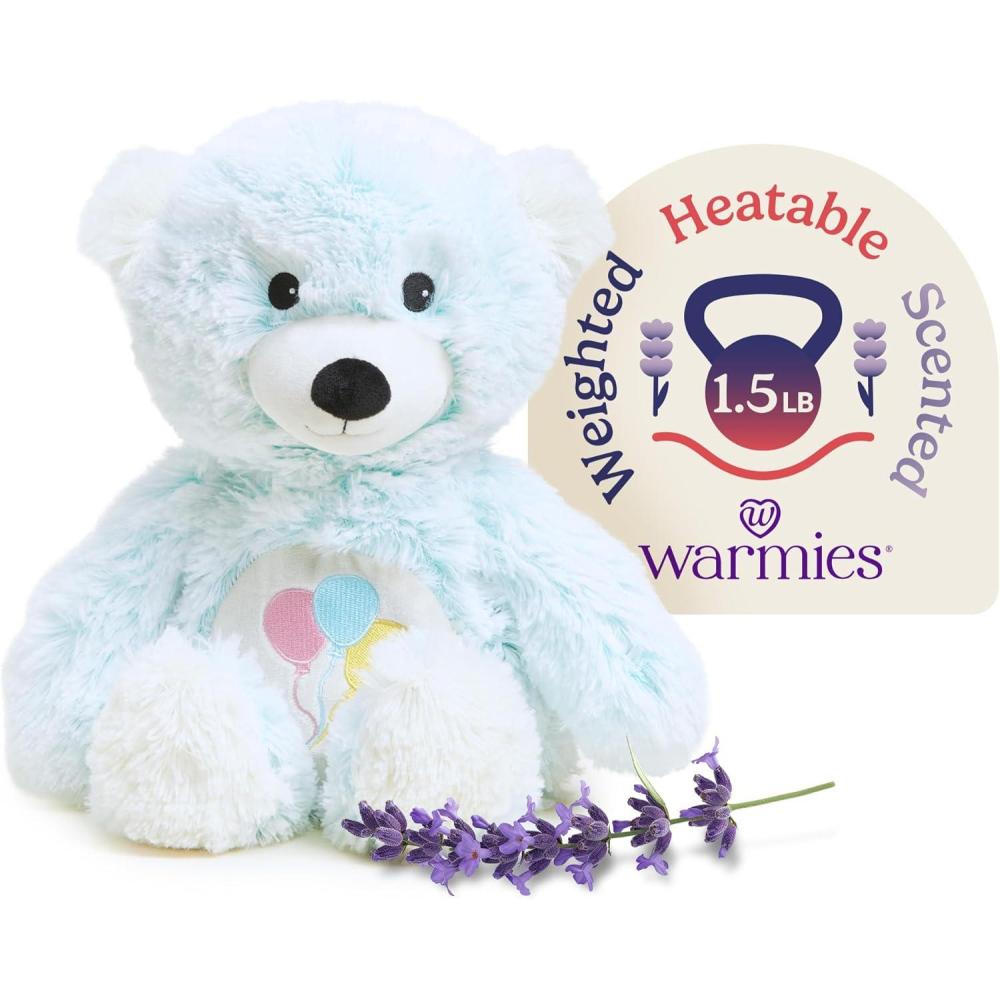 imagewarmies Microwavable amp Weighted Stuffed Animals Celebration Bear  Heated Stuffed Animal Plushie for Warmth amp Comfort  Cute Soft Plush Toys for Adults amp Children Boys Girls Babies amp Toddlers