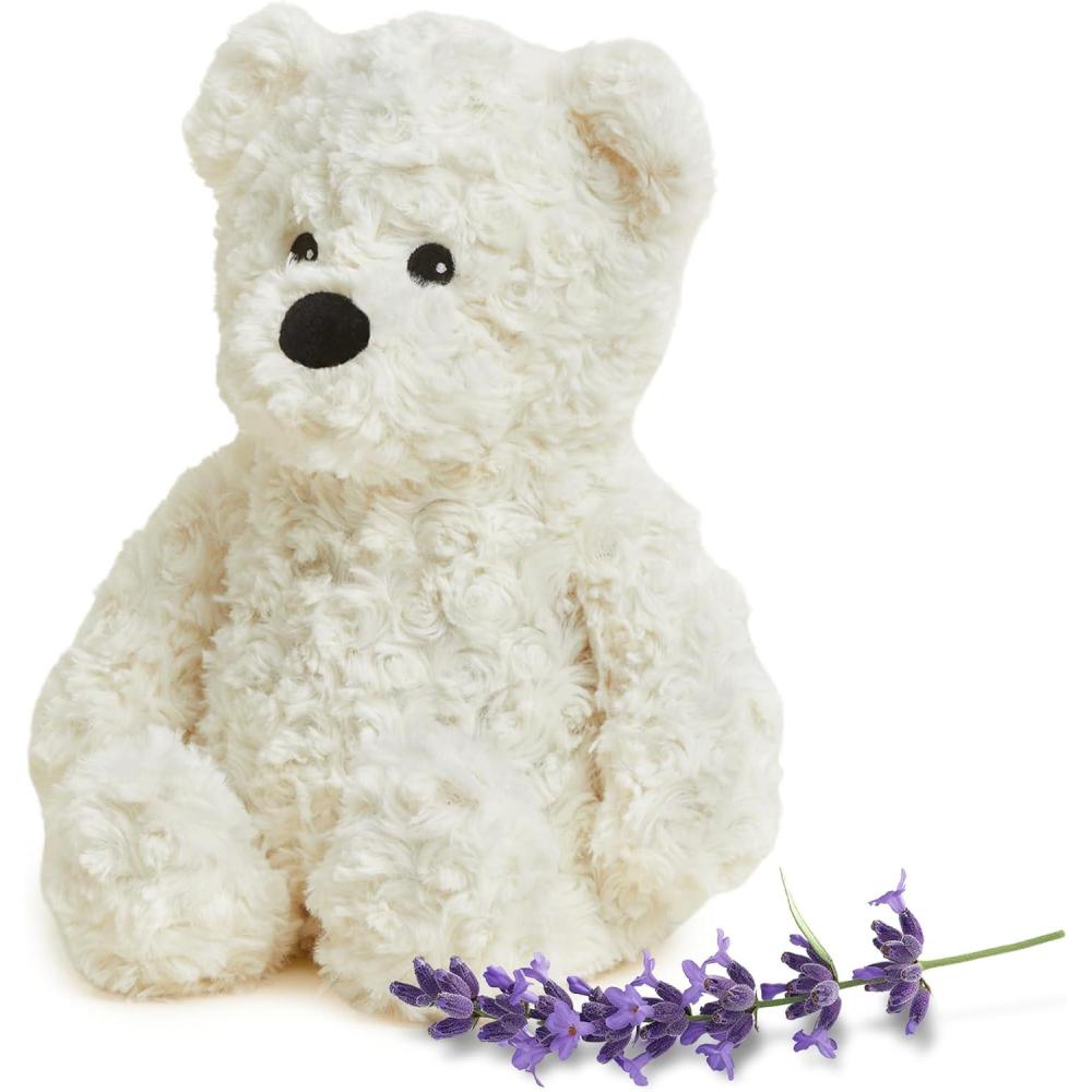 imagewarmies Microwavable amp Weighted Stuffed Animals Cream Curly Bear  Heated Stuffed Animal Plushie for Warmth amp Comfort  Cute Soft Plush Toys for Adults amp Children Boys Girls Babies amp Toddlers
