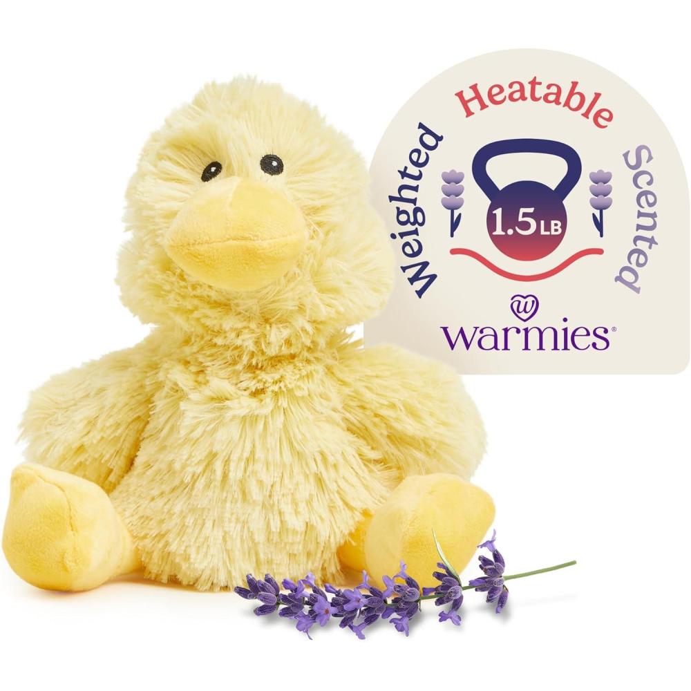 imagewarmies Microwavable amp Weighted Stuffed Animals Duck  Heated Stuffed Animal Plushie for Warmth amp Comfort  Cute Soft Plush Toys for Adults amp Children Boys Girls Babies amp Toddlers