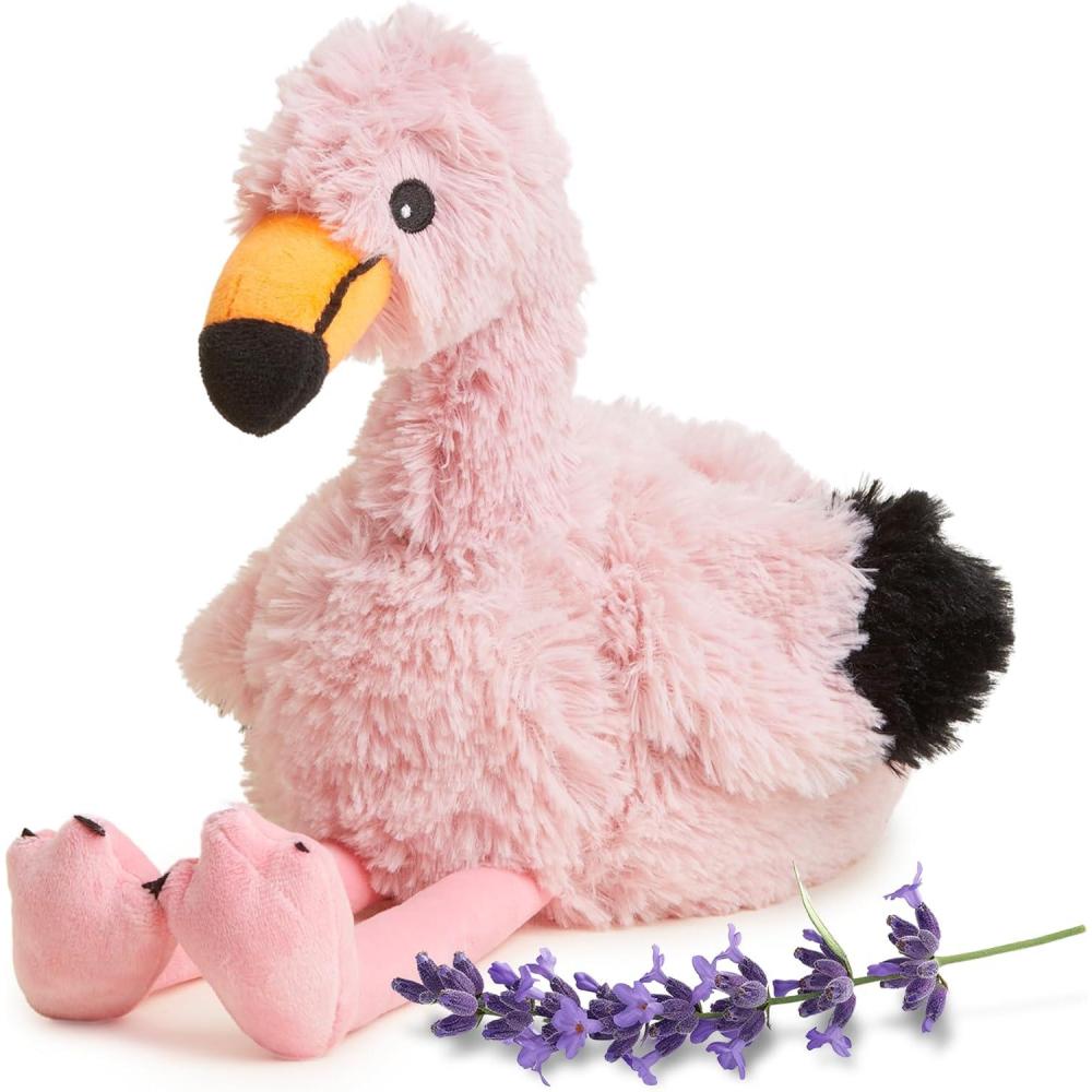 imagewarmies Microwavable amp Weighted Stuffed Animals Flamingo  Heated Stuffed Animal Plushie for Warmth amp Comfort  Cute Soft Plush Toys for Adults amp Children Boys Girls Babies amp Toddlers