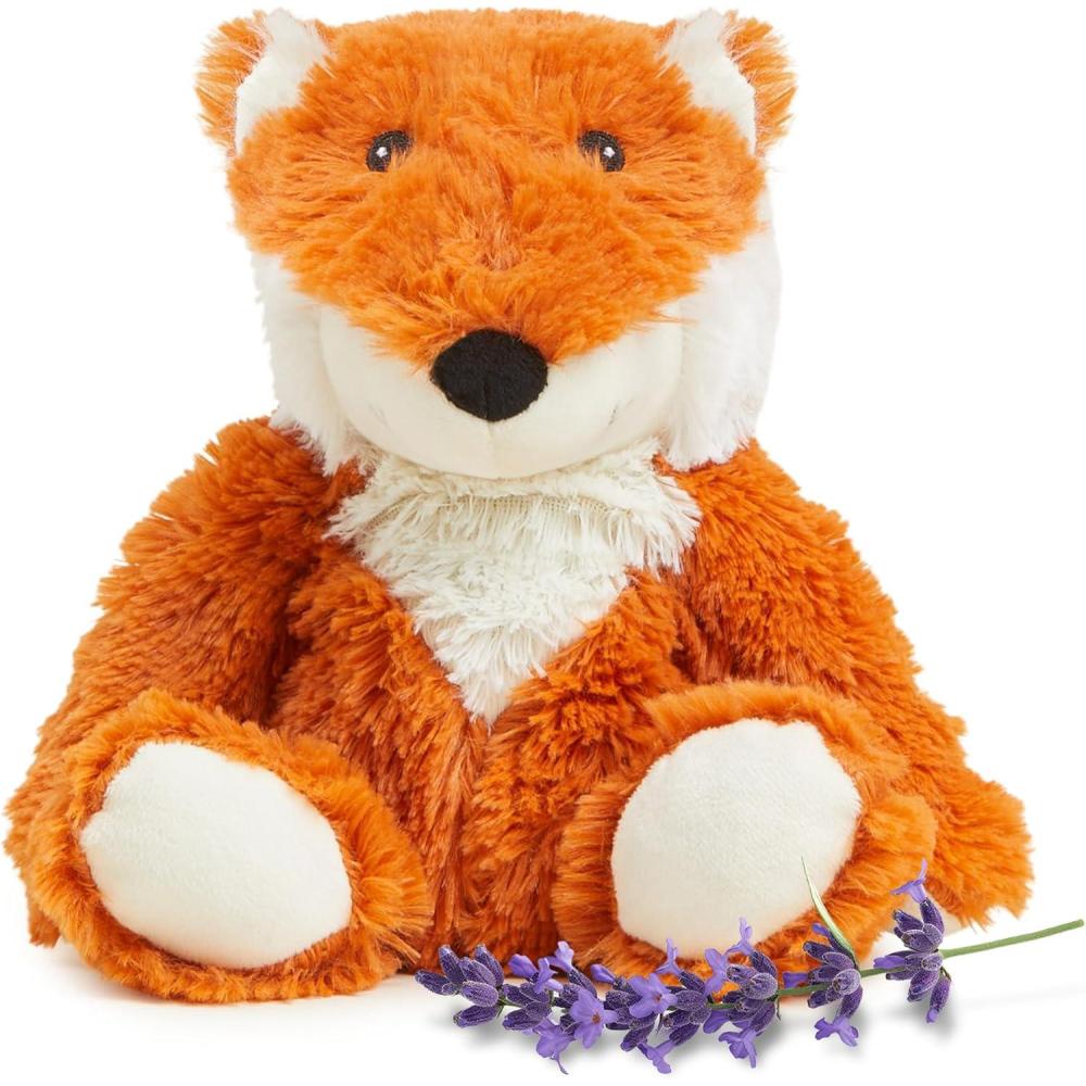 imagewarmies Microwavable amp Weighted Stuffed Animals Fox  Heated Stuffed Animal Plushie for Warmth amp Comfort  Cute Soft Plush Toys for Adults amp Children Boys Girls Babies amp Toddlers