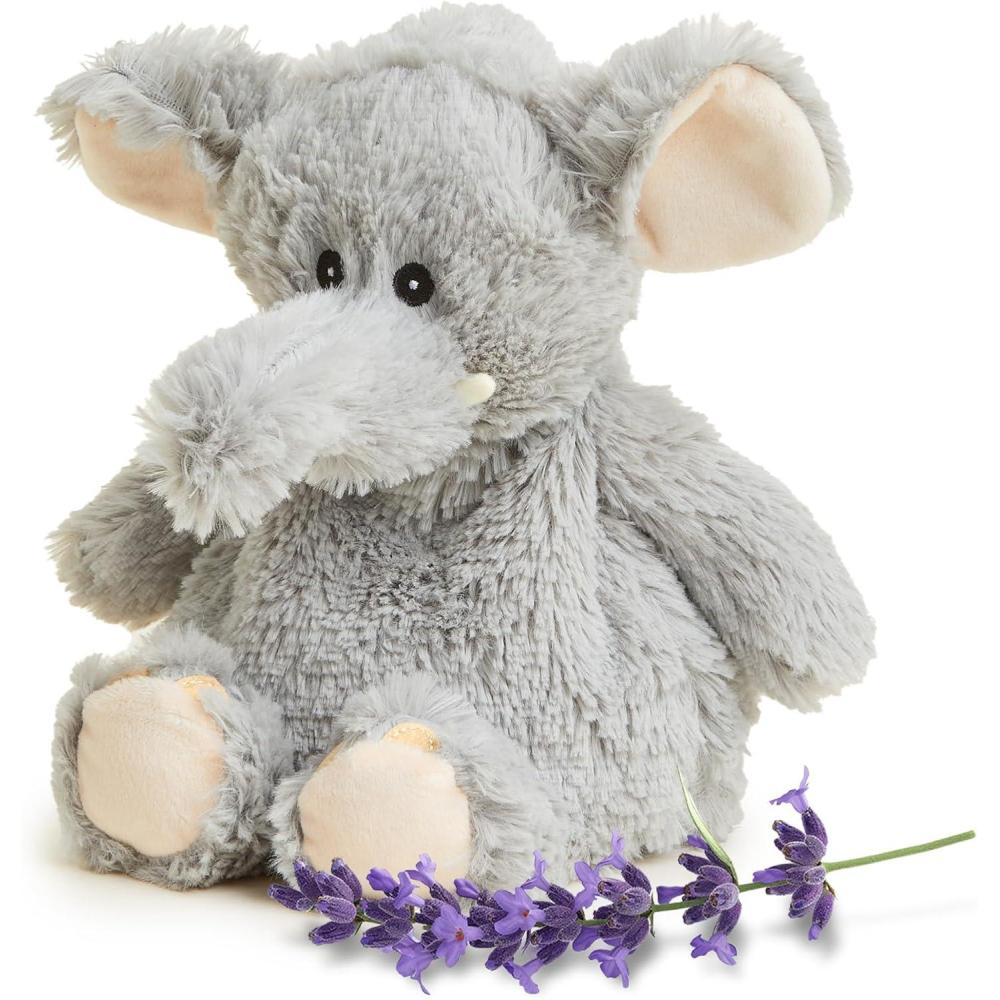 imagewarmies Microwavable amp Weighted Stuffed Animals Gray Elephant  Heated Stuffed Animal Plushie for Warmth amp Comfort  Cute Soft Plush Toys for Boys Girls Babies amp Toddlers