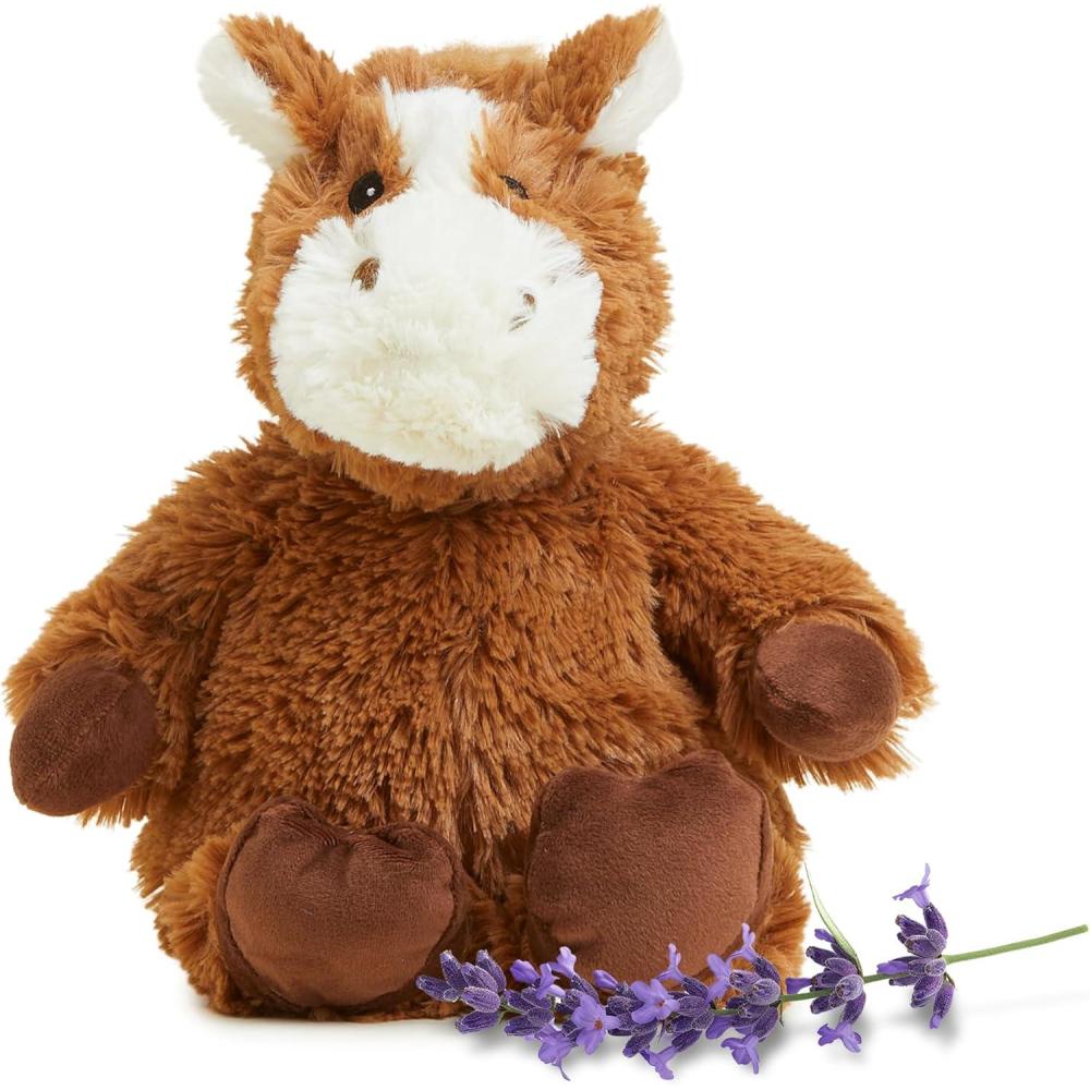 imagewarmies Microwavable amp Weighted Stuffed Animals Horse  Heated Stuffed Animal Plushie for Warmth amp Comfort  Cute Soft Plush Toys for Adults amp Children Boys Girls Babies amp Toddlers
