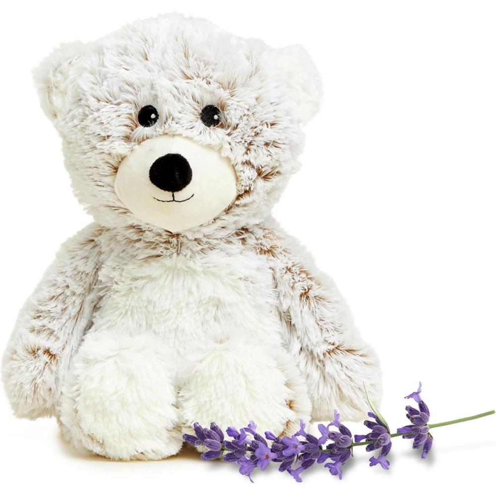 imagewarmies Microwavable amp Weighted Stuffed Animals Marshmallow Brown Bear  Heated Stuffed Animal Plushie for Warmth amp Comfort  Soft Plush Toys for Adults amp Children Boys Girls Babies amp Toddlers