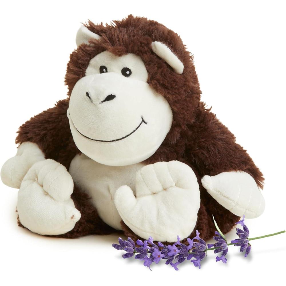 imagewarmies Microwavable amp Weighted Stuffed Animals Monkey  Heated Stuffed Animal Plushie for Warmth amp Comfort  Cute Soft Plush Toys for Adults amp Children Boys Girls Babies amp Toddlers
