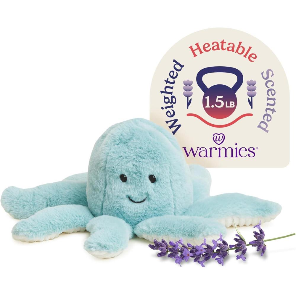 imagewarmies Microwavable amp Weighted Stuffed Animals Octopus  Heated Stuffed Animal Plushie for Warmth amp Comfort  Cute Soft Plush Toys for Adults amp Children Boys Girls Babies amp Toddlers