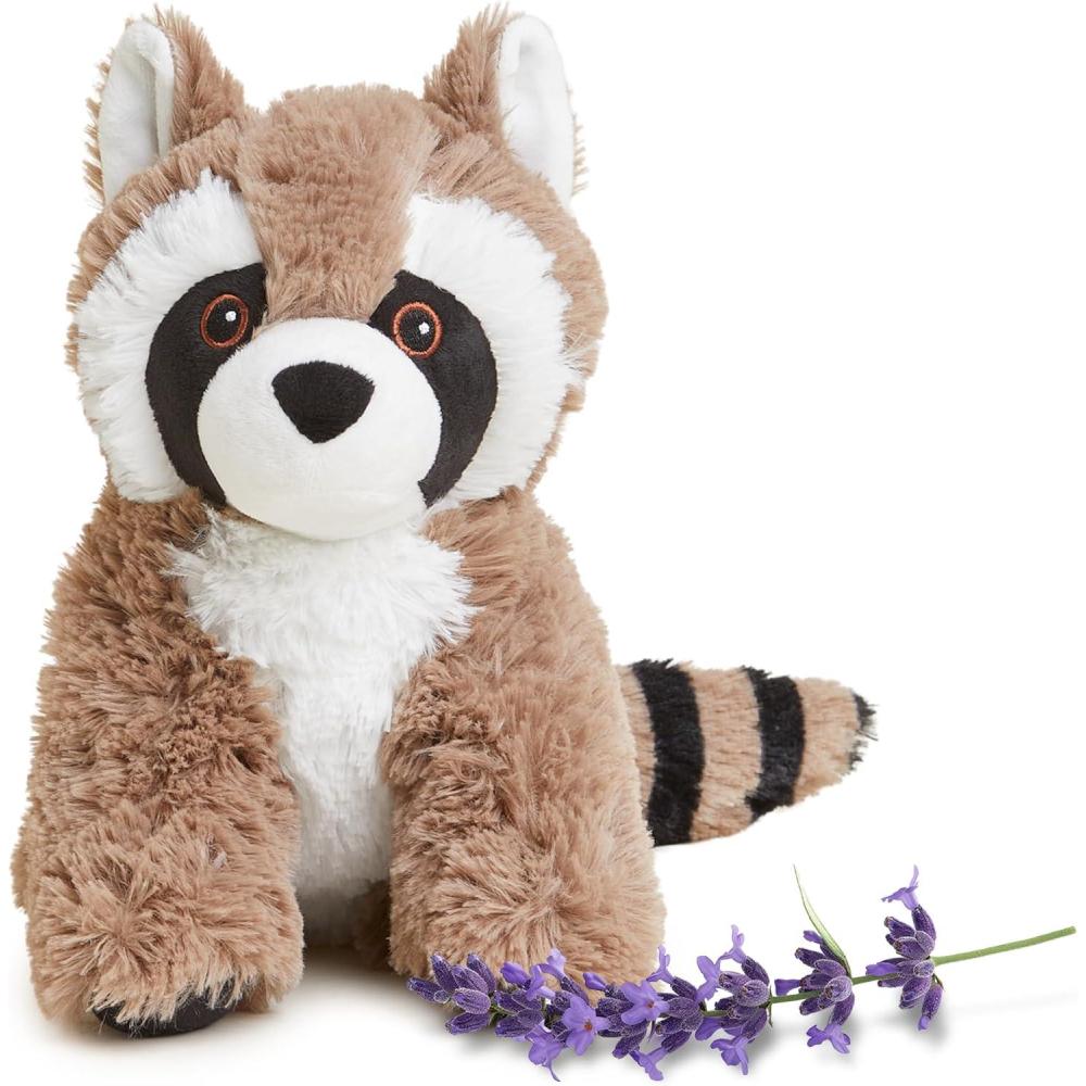 imagewarmies Microwavable amp Weighted Stuffed Animals Raccoon  Heated Stuffed Animal Plushie for Warmth amp Comfort  Cute Soft Plush Toys for Adults amp Children Boys Girls Babies amp Toddlers