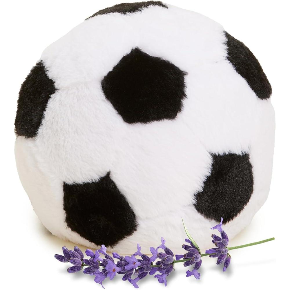 imagewarmies Microwavable amp Weighted Stuffed Animals Soccer Ball  Heated Stuffed Animal Plushie for Warmth amp Comfort  Cute Soft Plush Toys for Adults amp Children Boys Girls Babies amp Toddlers