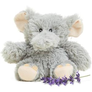 warmies Junior Microwavable & Weighted Stuffed Animals, Elephant – Heated Stuffed Animal Plushie for Warmth & Comfort – Cute Soft Plush Toys for Adults & Children (Boys, Girls, Babies & Toddlers)