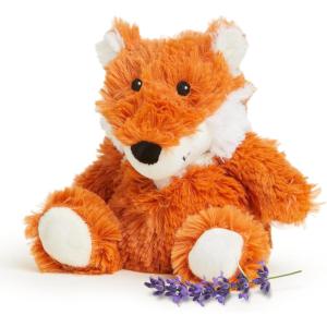 warmies Junior Microwavable & Weighted Stuffed Animals, Fox – Heated Stuffed Animal Plushie for Warmth & Comfort – Cute Soft Plush Toys for Adults & Children (Boys, Girls, Babies & Toddlers)