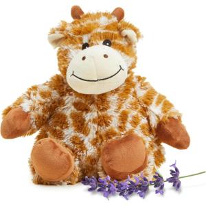 warmies Microwavable Stuffed Animals, Giraffe – Heated Stuffed Animal Plushie for Warmth – Cute Soft Plush Toys for Adults & Children (Boys, Girls, Babies & Toddlers)