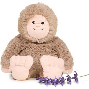 warmies Microwavable & Weighted Stuffed Animals, Bigfoot – Heated Stuffed Animal Plushie for Warmth & Comfort – Cute Soft Plush Toys for Adults & Children (Boys, Girls, Babies & Toddlers)