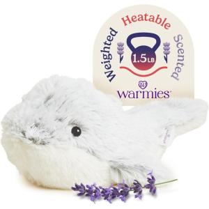 warmies Microwavable & Weighted Stuffed Animals, Dolphin – Heated Stuffed Animal Plushie for Warmth & Comfort – Cute Soft Plush Toys for Adults & Children (Boys, Girls, Babies & Toddlers)