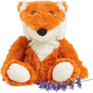 warmies Microwavable & Weighted Stuffed Animals, Fox – Heated Stuffed Animal Plushie for Warmth & Comfort – Cute Soft Plush Toys for Adults & Children (Boys, Girls, Babies & Toddlers)