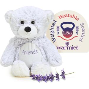warmies Microwavable & Weighted Stuffed Animals, Friends Bear – Heated Stuffed Animal Plushie for Warmth & Comfort – Cute Soft Plush Toys for Adults & Children (Boys, Girls, Babies & Toddlers)