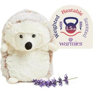 warmies Microwavable & Weighted Stuffed Animals, Hedgehog – Heated Stuffed Animal Plushie for Warmth & Comfort – Cute Soft Plush Toys for Adults & Children (Boys, Girls, Babies & Toddlers)