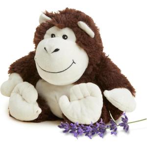 warmies Microwavable & Weighted Stuffed Animals, Monkey – Heated Stuffed Animal Plushie for Warmth & Comfort – Cute Soft Plush Toys for Adults & Children (Boys, Girls, Babies & Toddlers)