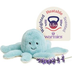 warmies Microwavable & Weighted Stuffed Animals, Octopus – Heated Stuffed Animal Plushie for Warmth & Comfort – Cute Soft Plush Toys for Adults & Children (Boys, Girls, Babies & Toddlers)