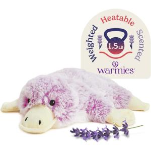 warmies Microwavable & Weighted Stuffed Animals, Platypus – Heated Stuffed Animal Plushie for Warmth & Comfort – Cute Soft Plush Toys for Adults & Children (Boys, Girls, Babies & Toddlers)