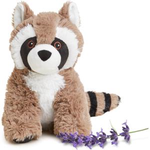 warmies Microwavable & Weighted Stuffed Animals, Raccoon – Heated Stuffed Animal Plushie for Warmth & Comfort – Cute Soft Plush Toys for Adults & Children (Boys, Girls, Babies & Toddlers)