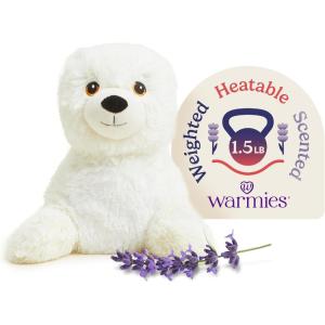 warmies Microwavable & Weighted Stuffed Animals, Seal – Heated Stuffed Animal Plushie for Warmth & Comfort – Cute Soft Plush Toys for Adults & Children (Boys, Girls, Babies & Toddlers)