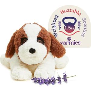 warmies Microwavable & Weighted Stuffed Animals, St Bernard – Heated Stuffed Animal Plushie for Warmth & Comfort – Cute Soft Plush Toys for Adults & Children (Boys, Girls, Babies & Toddlers)