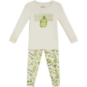 warmies Unisex Pajamas for Toddler Boys & Girls – 100% Cotton Fabric Children Sleepwear – Dinosaur Animal Print Pattern