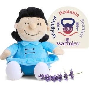 warmies x Charlie Brown – Microwavable & Weighted Stuffed Animals, Lucy – Heated Stuffed Animal Plushie for Warmth & Comfort – Soft Plush Toys for Adults & Children (Boys & Girls)