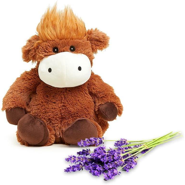 imagewarmies Microwavable amp Weighted Stuffed Animals Brown Cow  Heated Stuffed Animal Plushie for Warmth amp Comfort  Cute Soft Plush Toys for Adults amp Children Boys Girls Babies amp Toddlers