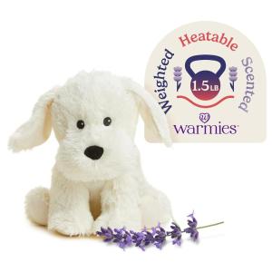 warmies Microwavable & Weighted Stuffed Animals, Yellow Lab- Heated Stuffed Animal Plushie for Warmth & Comfort – Cute Soft Plush Toys for Adults & Children (Boys, Girls, Babies & Toddlers)