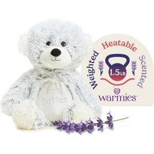 warmies Microwavable & Weighted Stuffed Animals, Feel Better Bear – Heated Stuffed Animal Plushie for Warmth & Comfort – Cute Soft Plush Toys for Adults & Children (Boys, Girls, Babies & Toddlers)