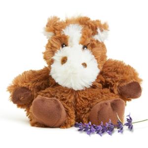 warmies Junior Microwavable & Weighted Stuffed Animals, Horse – Heated Stuffed Animal Plushie for Warmth & Comfort – Cute Soft Plush Toys for Adults & Children (Boys, Girls, Babies & Toddlers)